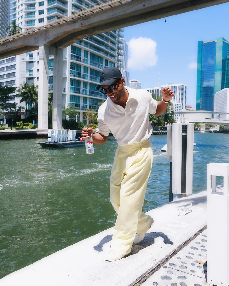 Actor Lucien Laviscount teams up with the OG of flavor for an iconic Smirnoff ICE SURPR-ICE in Miami during Formula One Miami Race Weekend