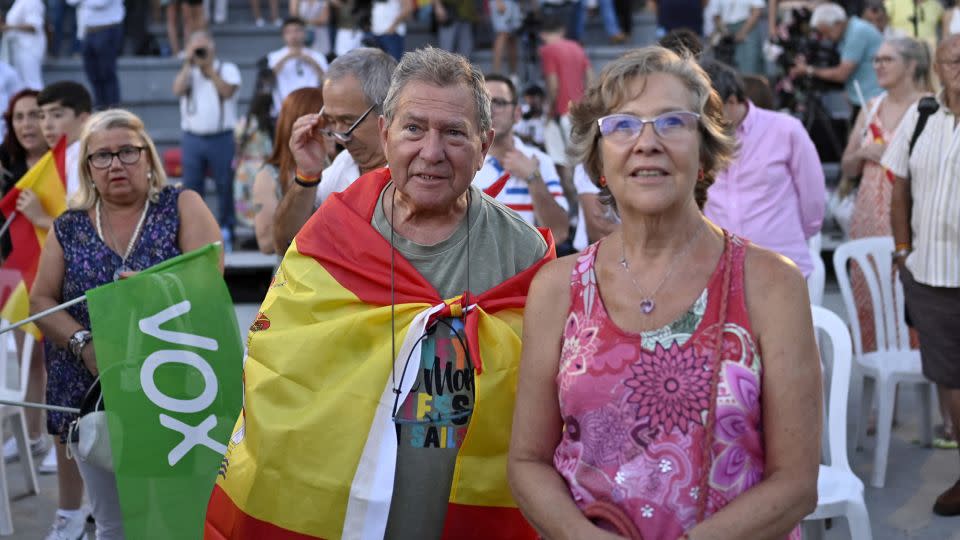 Attendees at a Vox campaign meeting on July 15. - Oscar del Pozo/AFP/Getty Images