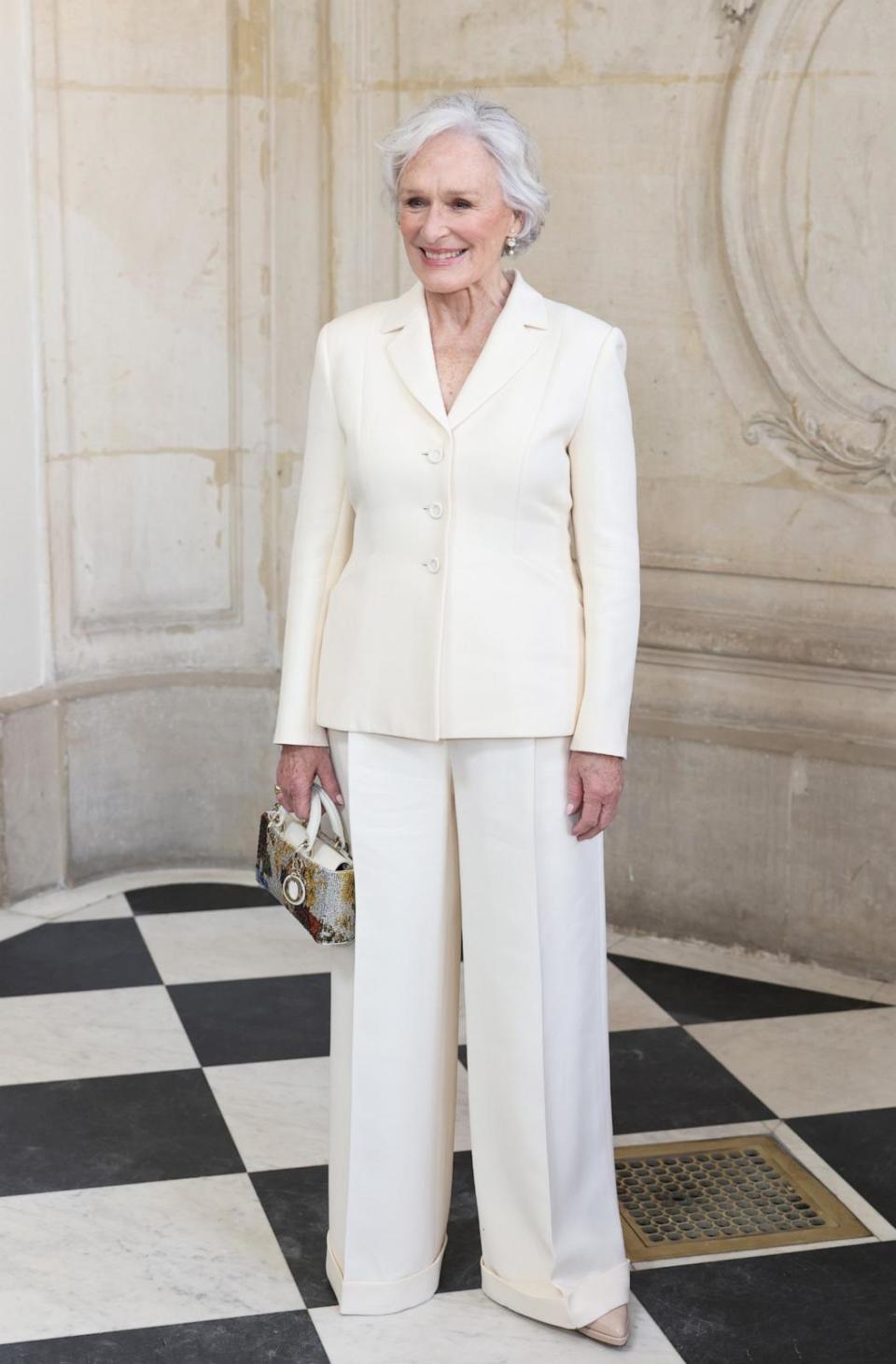 PHOTO: Glenn Close attends the Dior Haute Couture show during Paris Fashion Week Spring/Summer 2024 at Musee Rodin, Jan. 22, 2024, in Paris. (Max Cisotti/Dave Benett/Getty Images)