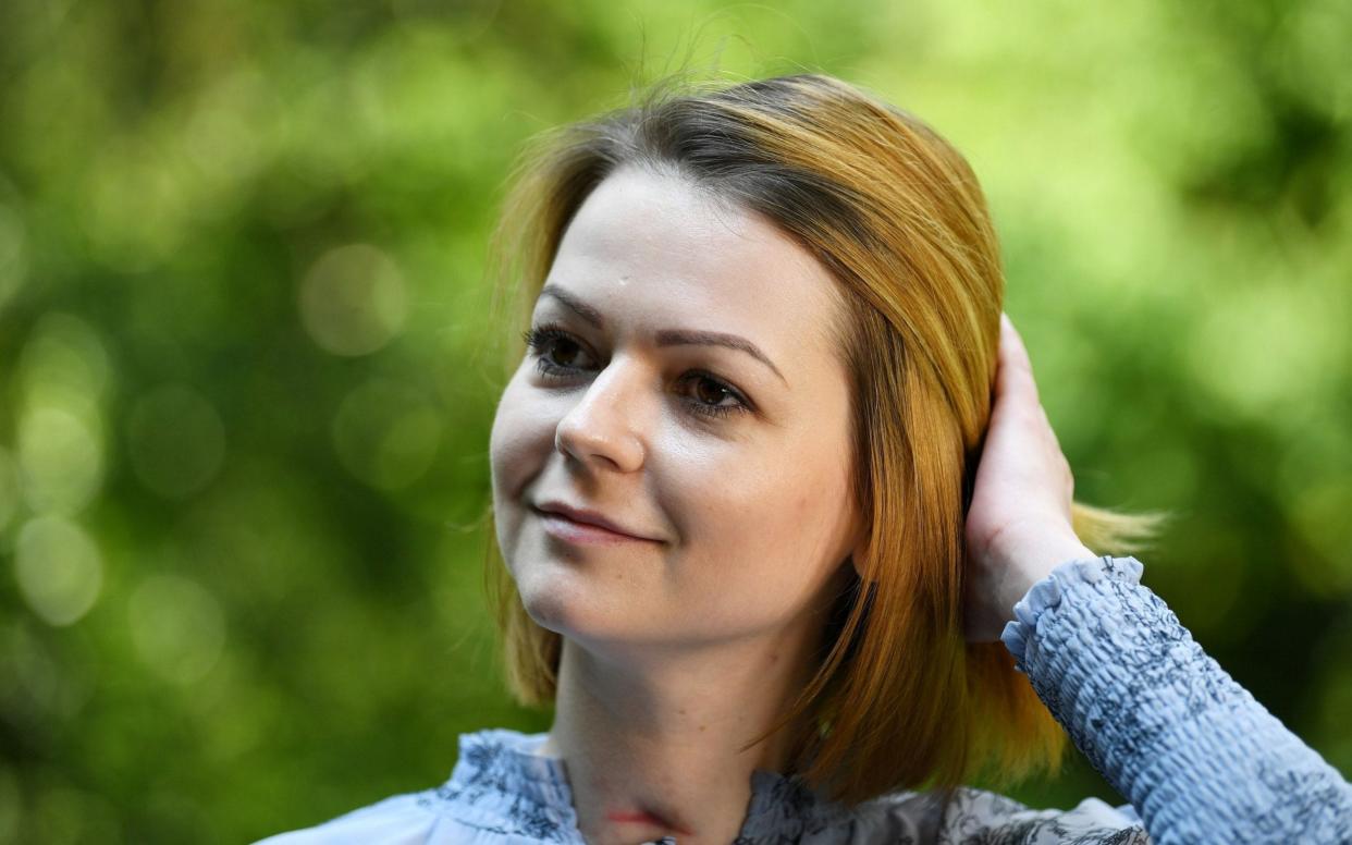 Yulia Skripal appeared in a television broadcast less than four months after being exposed to the deadly novichok agent - AFP