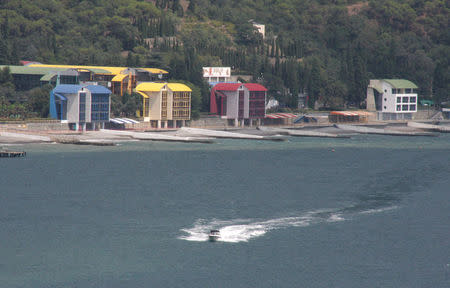 FILE PHOTO: A general view of the Morskoi camp, part of the Artek International Children's Centre, located near the city of Yalta, Crimea August 19, 2010. REUTERS/Pavel Rebrov