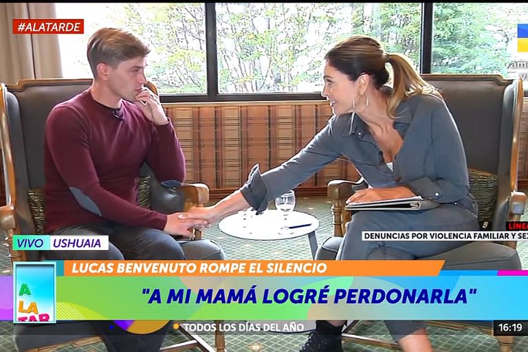 entrevista a Lucas Benvenuto x  Karina Mazzoco en America