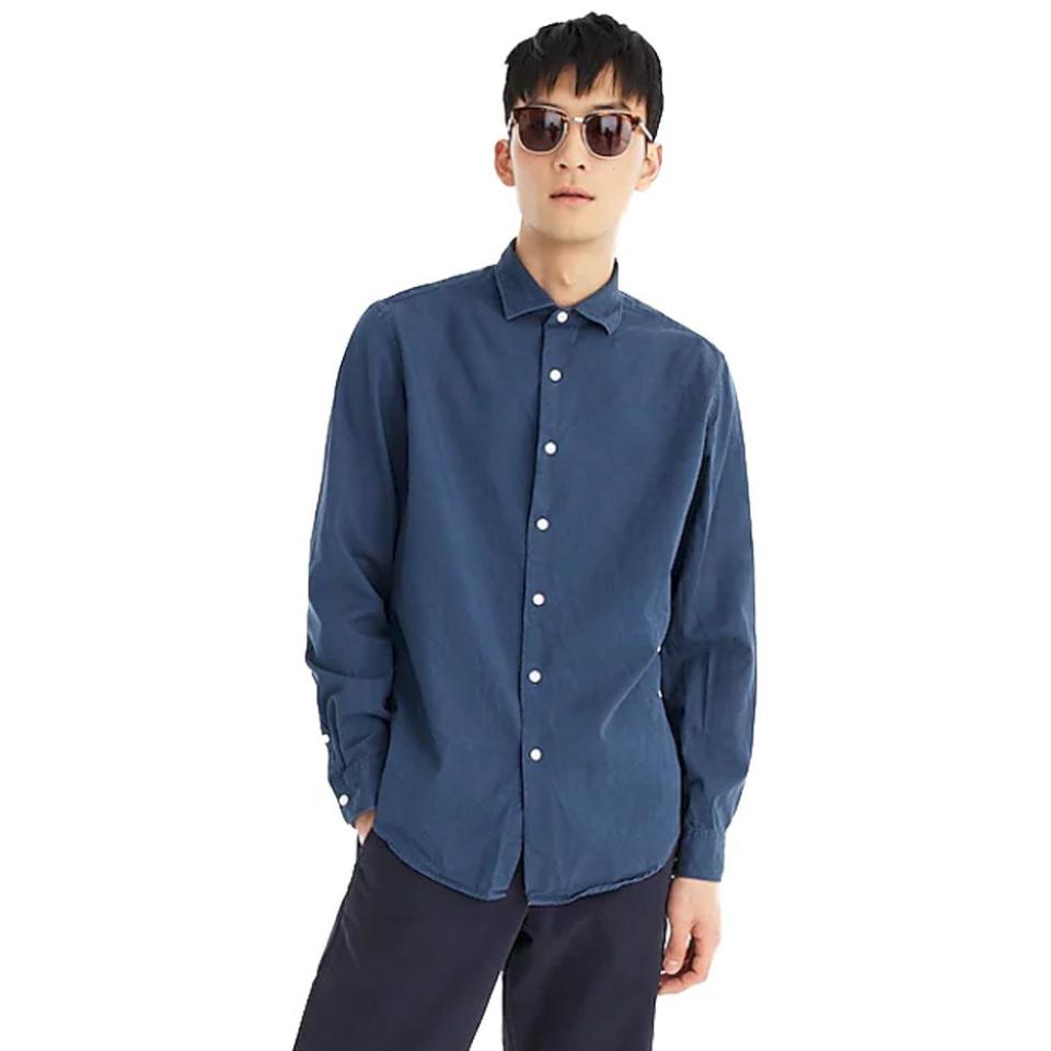 6) J.Crew Cotton-Lyocell Shirt