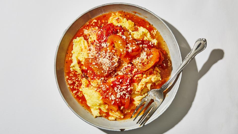 Tomato sauce is a breakfast food. I promise you.