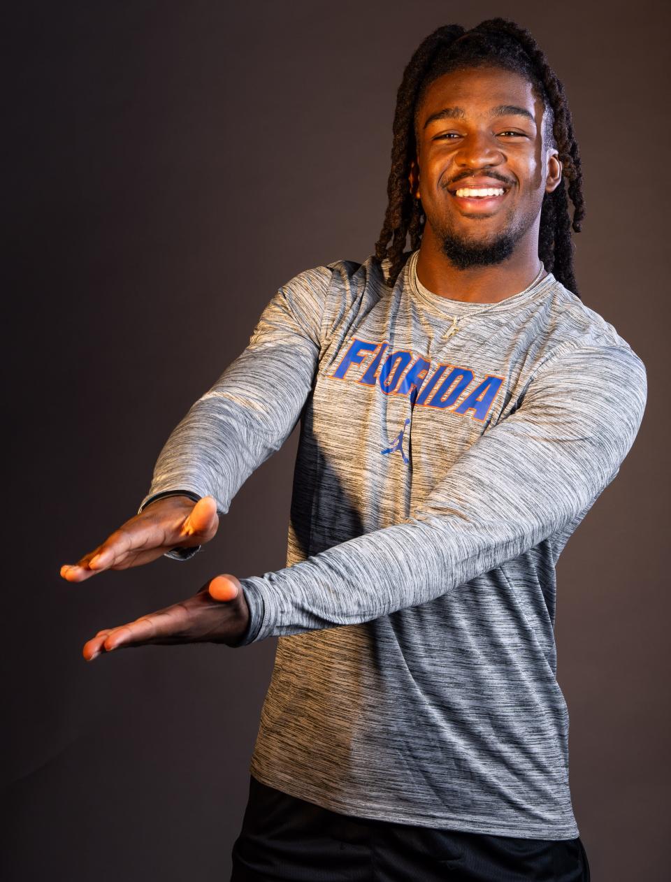 The Gainesville Sun Big School Defense Player of the Year is linebacker Myles Graham of Buchholz High School. Graham will be a linebacker for the Florida Gators. [Doug Engle/Ocala Star Banner]2024