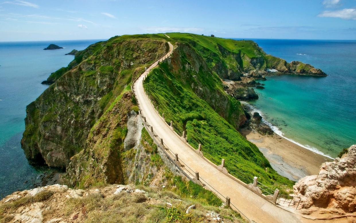 A coastal path in Guernsey