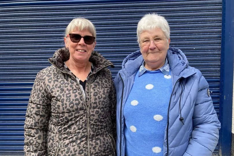 Janet Havert (left) and Janet Lamb (right) in Billingham town centre