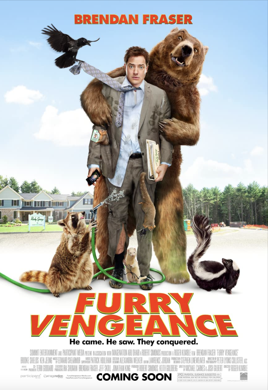 the movie poster for "Furry Vengeance"