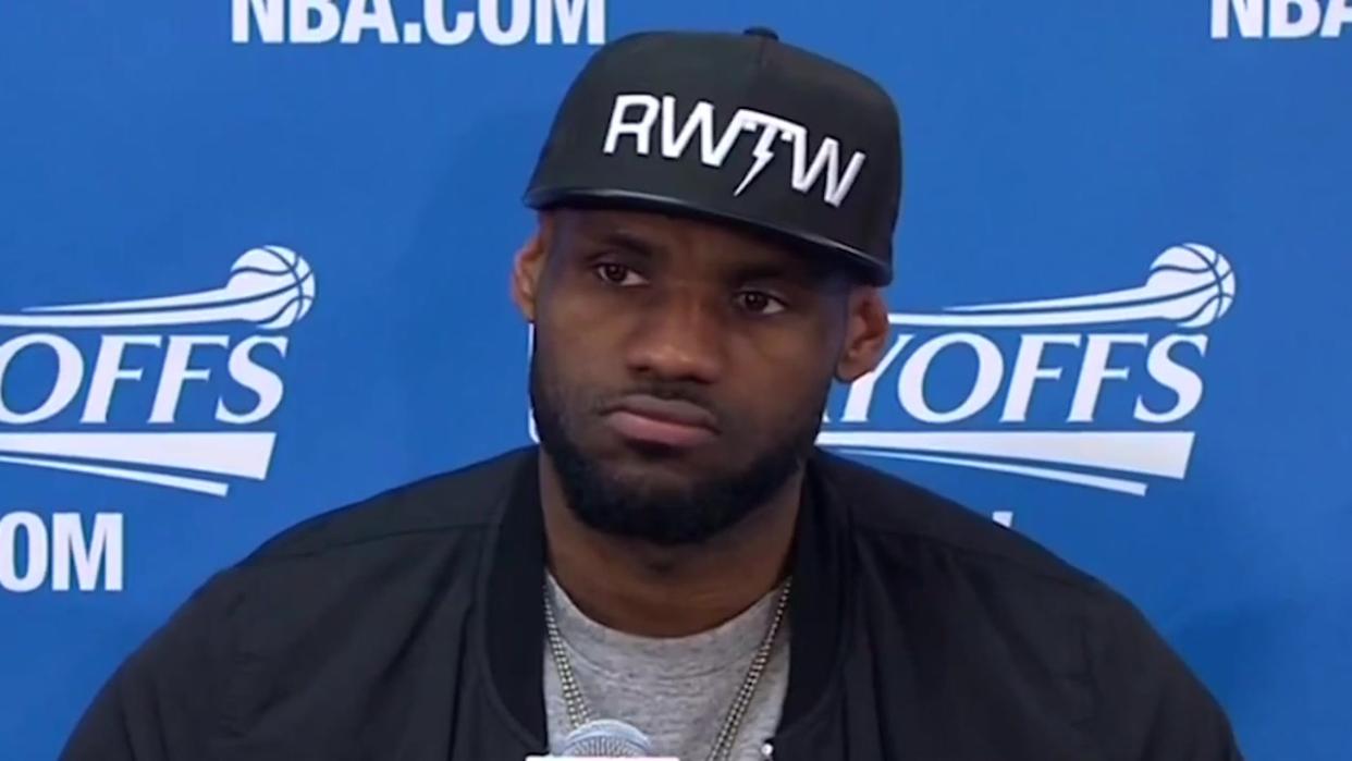 LeBron Asked About Kyrie Irving's Zero Assists in Front of Irving