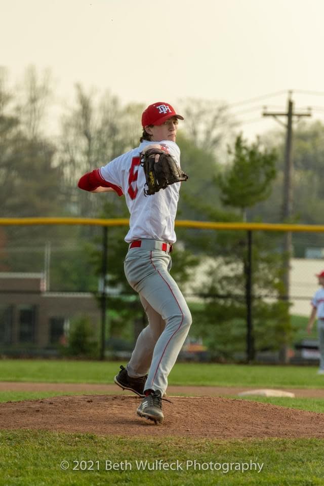 Walker Smallwood returned to the mound to pitch a final game after a rare bone cancer forced him to give it up.  / Credit: Beth Wulfeck Photography