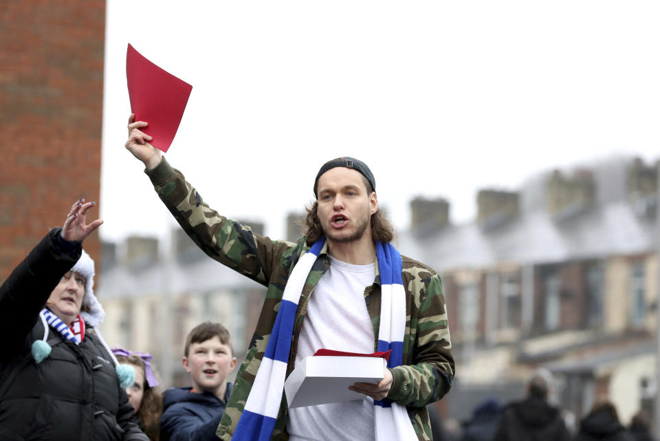 Crying fowl: Blackburn Rovers fans are sick of chicken magnates the Venkys – and showed them the red card last season