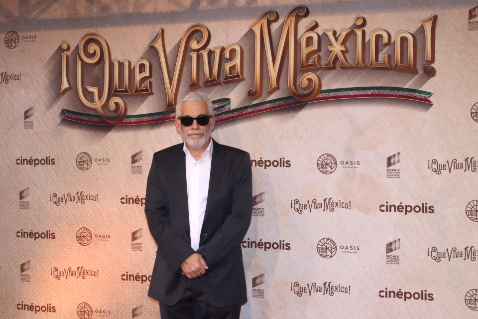 El cineasta Luis Estrada en la alfombra roja de la película 'Que Viva México'. (Photo by Adrián Monroy/Medios y Media/Getty Images)