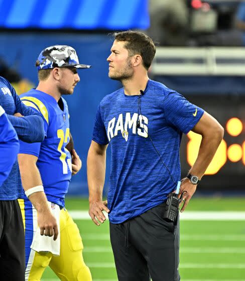 LA Rams QB Matthew Stafford in concussion protocol