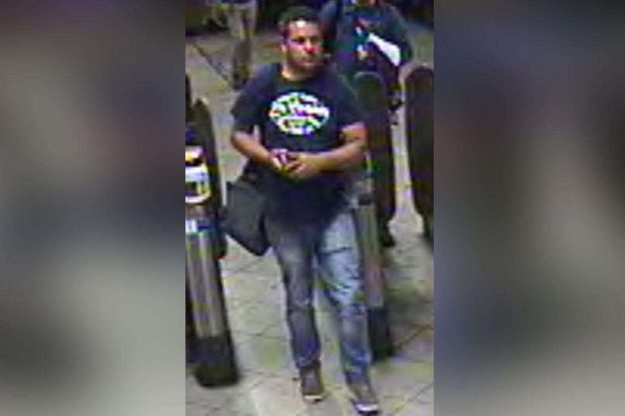 Suspect: Police are hunting for this man after a woman was groped in Balham station: BTP