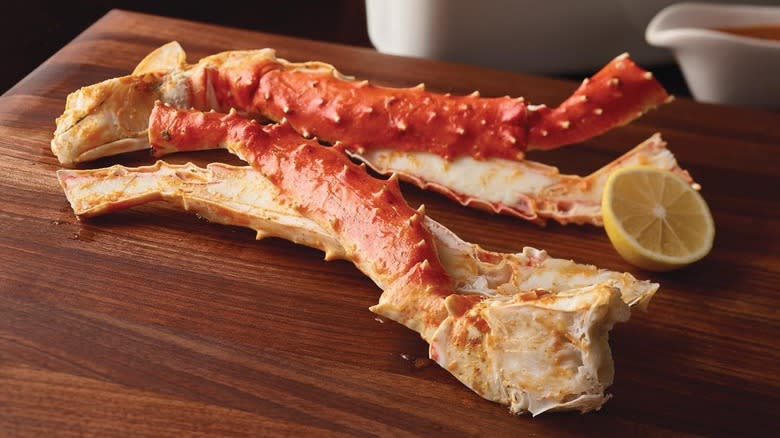 crab legs at Fleming's Steakhouse