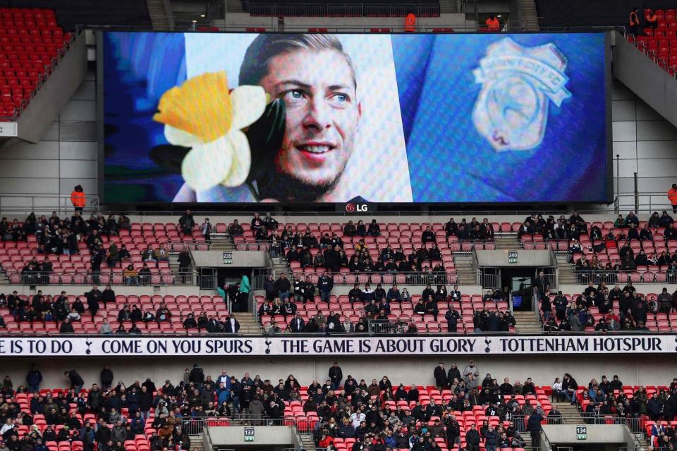 Tributes flow for Emiliano Sala. (AFP/Getty Images)