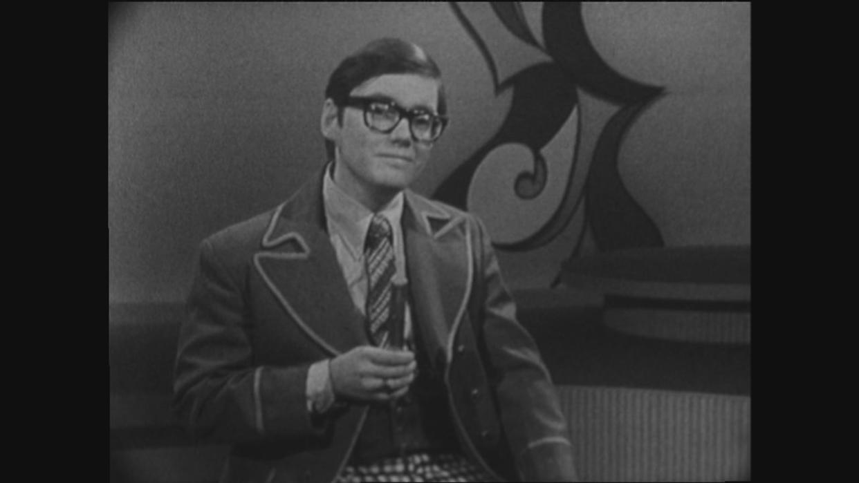 Chad Allan is seen hosting Let's Go on CBC-TV in 1967. Allan, a founding member of the bands that went on to become The Guess Who and Bachman-Turner Overdrive, died last month at the age of 80. (CBC Archives - image credit)