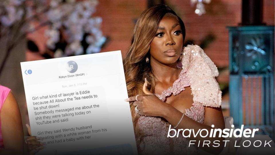 <div class="inline-image__caption"><p>Dr. Wendy Osefo shows some giant receipts on <em>The Real Housewives of Potomac</em> reunion.</p></div> <div class="inline-image__credit">Bravo</div>