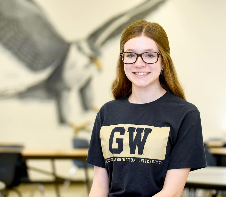Skylar Blumenauer graduated a year early from Fairless High School at the top of her class, an honor she shared with three other students.