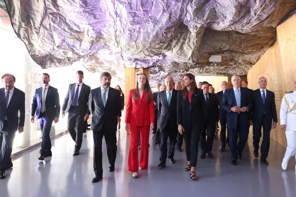 La princesa de Asturias en su visita al Oceanario de Lisboa