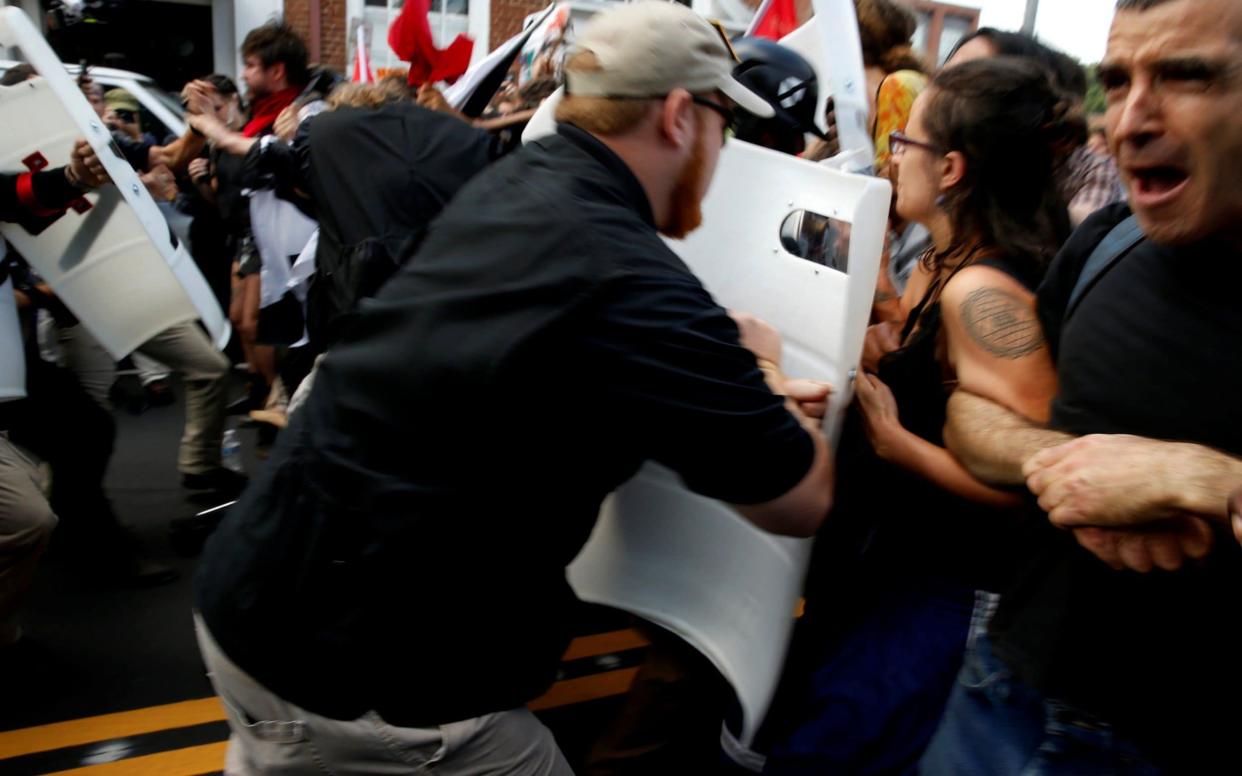 White supremacists clash with counter protesters in Charlottesville - REUTERS