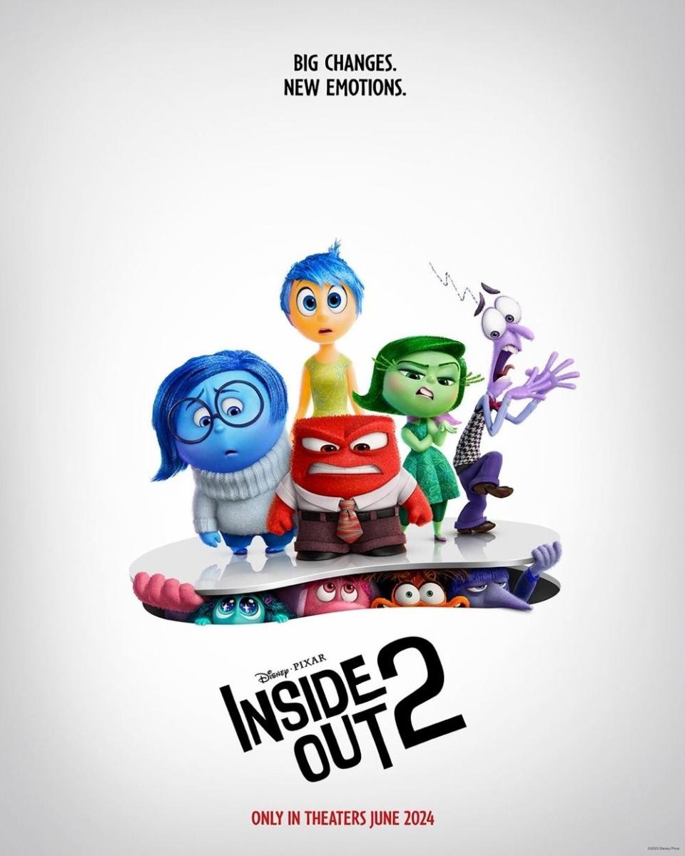 movies coming out summer 2024 inside out 2