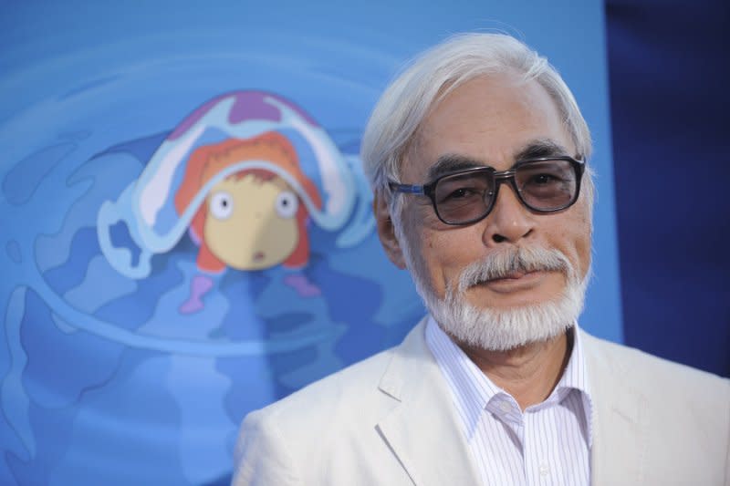 Hayao Miyazaki returns with "The Boy and the Heron." File Photo by Phil McCarten/UPI