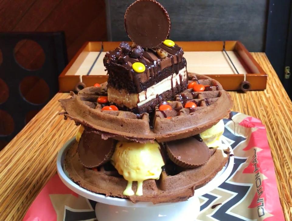 Peanut Butter Dream Waffles (Clinton Hall; New York City)