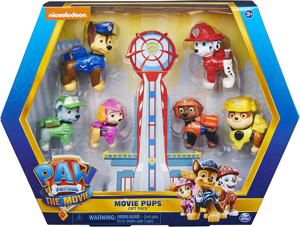 PAW Patrol Movie Pups Gift Pack with 6 Collectible Toy Figures, prime day toys games