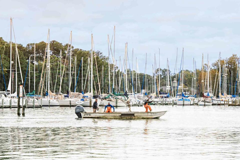 Fishermen on the water