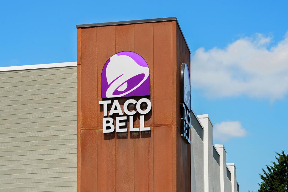 The exterior of a Taco Bell corporate building