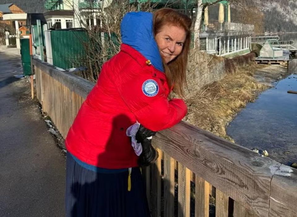 The Duchess of York posted a photograph of herself on social media as she shared her initial reaction to her cancer diagnosis last month (sarahferguson15/Instagram)