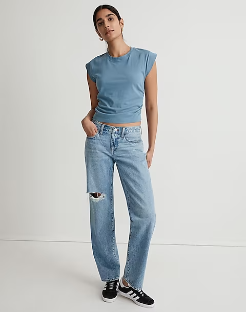 Madewell Low-Rise Baggy Straight Jeans