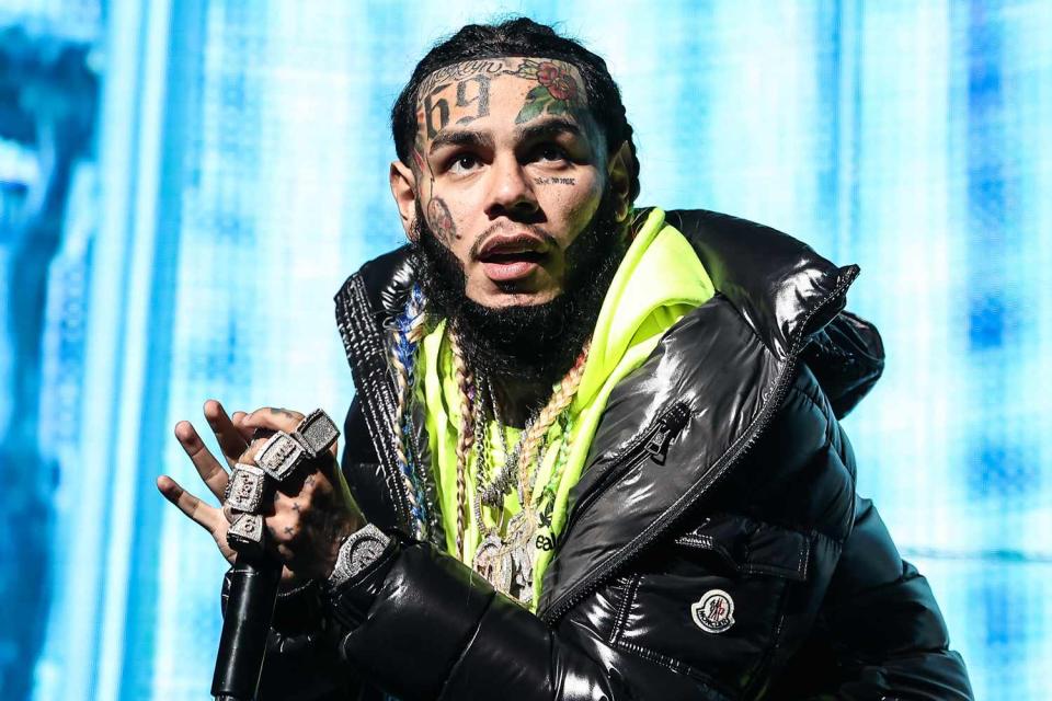 <p>John Parra/Getty</p> Tekashi 6ix9ine in Miami in December 2021