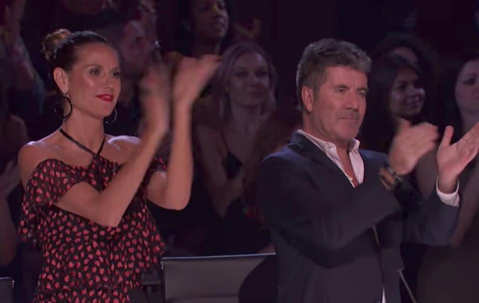 She received a standing ovation. Source: NBC / America's Got Talent