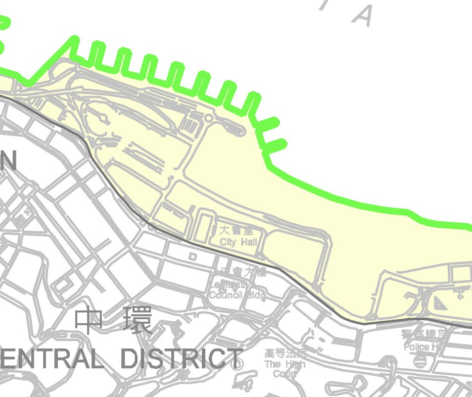 根據海濱事務委員會文件，「中環海濱活動空間」屬委員會的職權範圍。