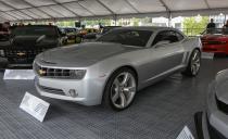 <p>First introduced at the 2006 Detroit auto show, <span>the Camaro concept coupe</span> previewed what the then-still-on-hiatus Camaro could look like—if it returned. The fourth-generation Camaro went out of production in 2002, and this car closely previewed the fifth-generation model that would bring back the Camaro name for 2010.</p>