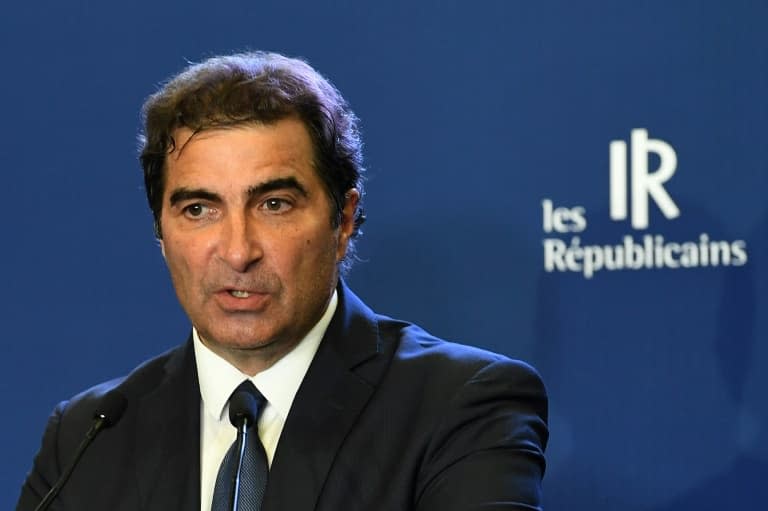 Le président de LR, Christian Jacob, lors d'un meeting au siège du parti, le 6 juillet 2021 à Paris - Alain JOCARD © 2019 AFP