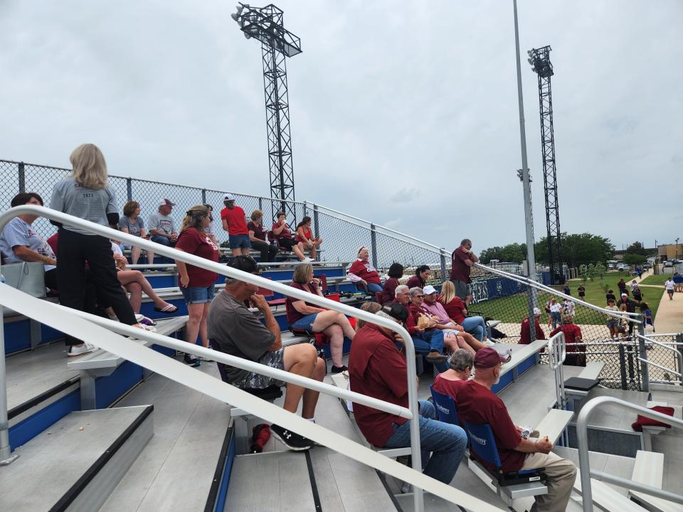 E.D. White baseball fans before Game 1 of the LHSAA quarterfinal series.