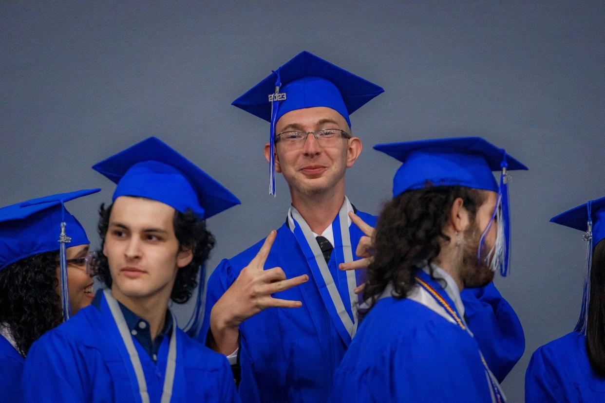 graduation ceremony at the South Florida Fairgrounds and Expo Center in unincorporated Palm Beach County, Fla., on May 15, 2023.