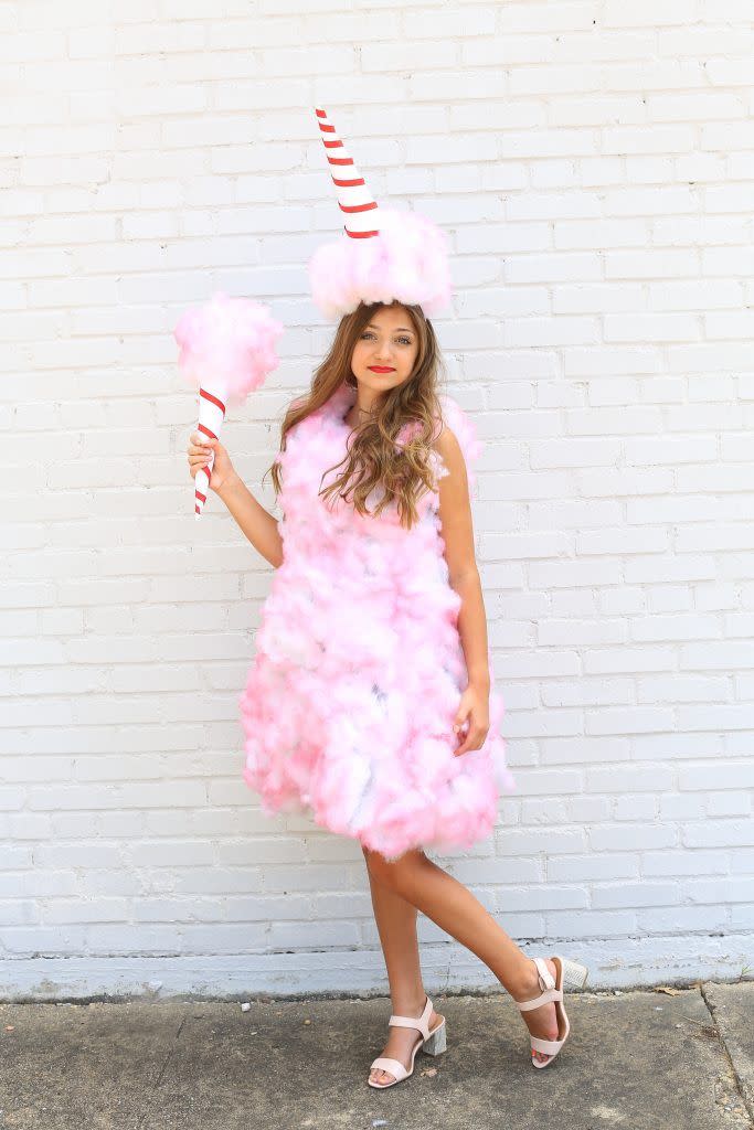 DIY Cotton Candy Costume for Teen Girls