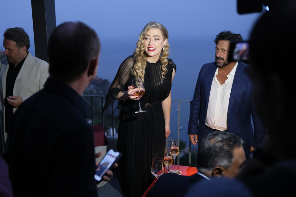 TAORMINA, ITALY - JUNE 24: Amber Heard is seen during the 69th Taormina Film Festival on June 24, 2023 in Taormina, Italy. (Photo by Ernesto Ruscio/Getty Images)