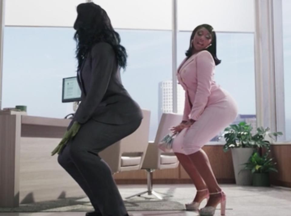 Megan Thee Stallion, She-Hulk cameo screengrab, Marvel Studios