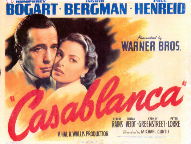 "Casablanca"<p>Warner Bros./ Getty Images</p>