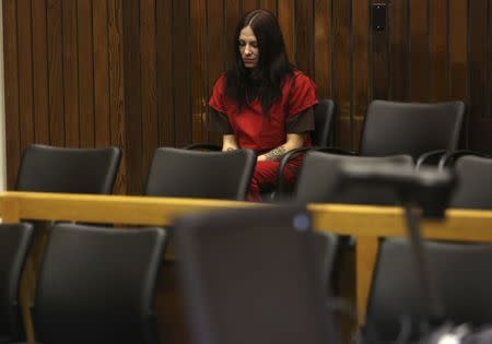 Alix Catherine Tichelman sits in the courtroom prior to her arraignment in Santa Cruz, California July 16, 2014. REUTERS/Robert Galbraith