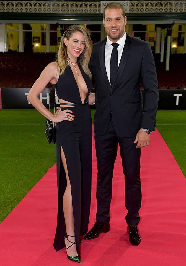 Jesinta and Buddy attend the Brownlow event in Sydney. Source: AAP