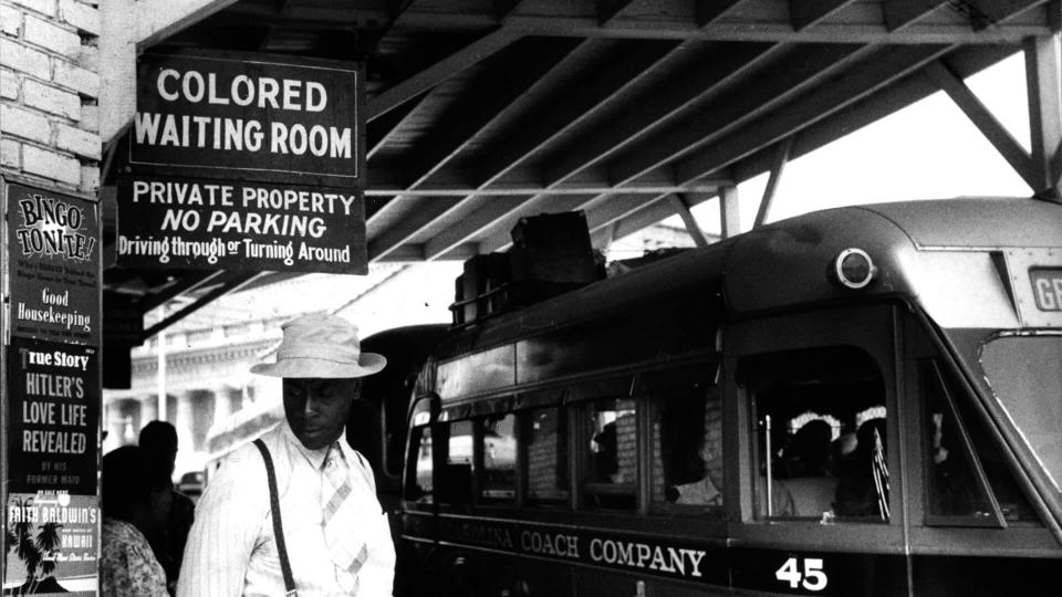1940 Segregated Jim Crow Laws Bus Stop
