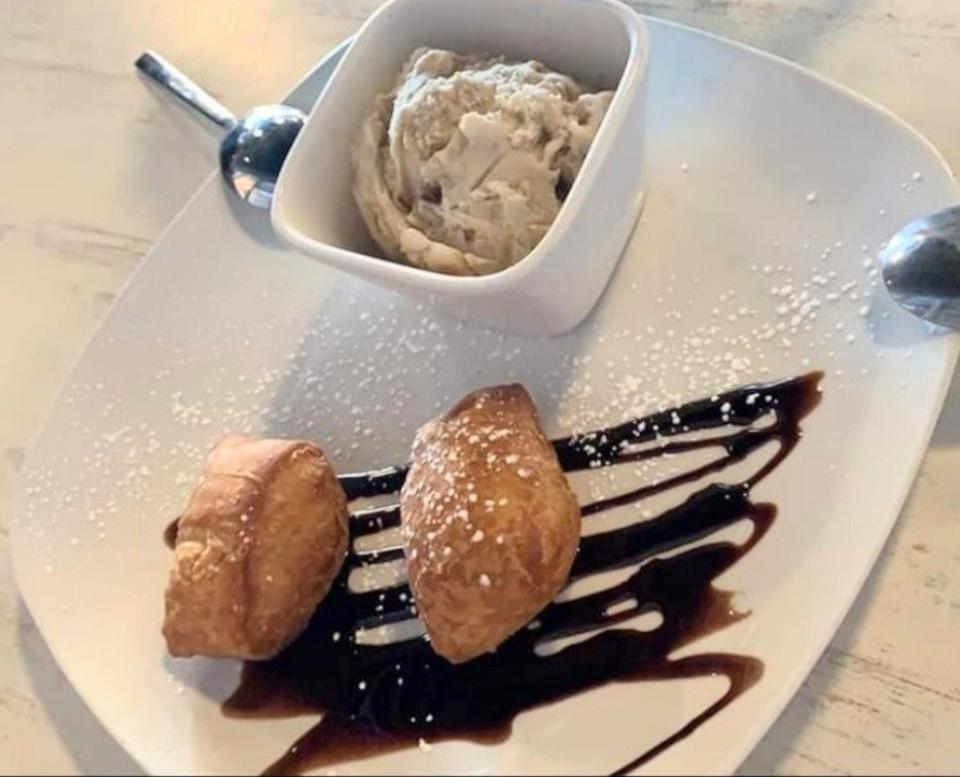 Beignets and ice cream at Amelia’s Grille in Ocean Isle Beach.