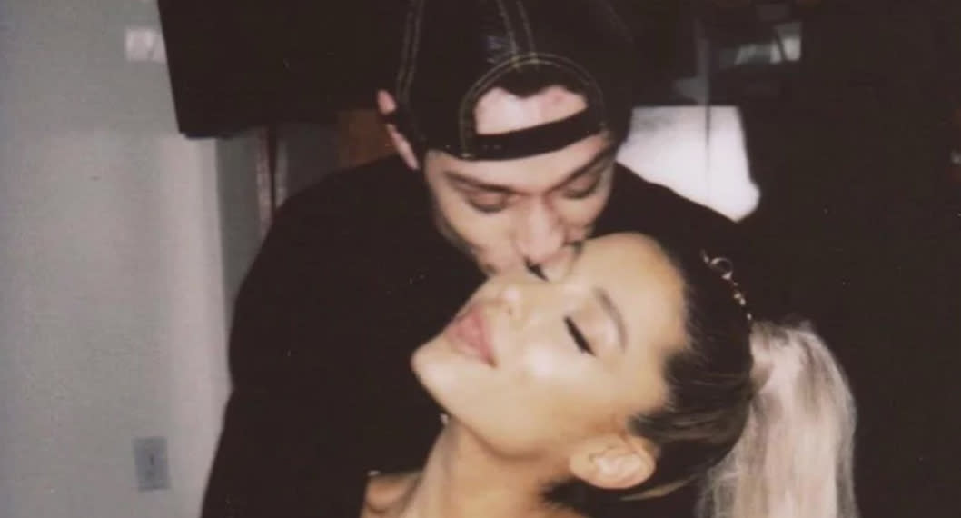 After just a few short weeks of dating, Ariana Grande and Pete Davidson are engaged. (Photo: Instagram)