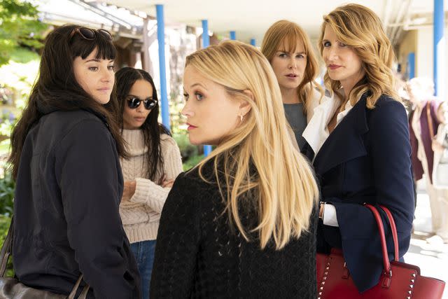 <p>Jennifer Clasen/HBO</p> Shailene Woodley, Zoë Kravitz, Reese Witherspoon, Nicole Kidman and Laura Dern on "Big Little Lies"